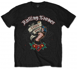 Rolling Stones Miss You Black Mens T Shirt in the group Minishops / Rolling Stones at Bengans Skivbutik AB (V-2628369)