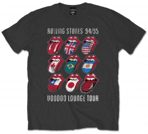 Rolling Stones VDoo Lounge Tongues Grey Mens TS in the group Minishops / Rolling Stones at Bengans Skivbutik AB (V-2628397)