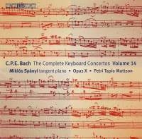 Bach Cpe - Keyboard Concertos Vol 14, The