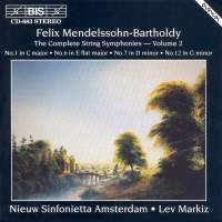 Mendelssohn Felix - Complete String Symphony Vol 2