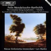 Mendelssohn Felix - Complete String Symphony Vol 1