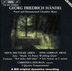 Handel George Frideric - Neun Deutschen Arien