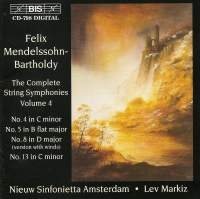 Mendelssohn Felix - Complete String Symphony Vol 4