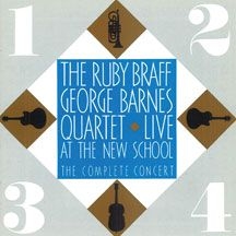 Braff Ruby & George Barnes - Live At The New School in the group OTHER / Övrigt /  at Bengans Skivbutik AB (2370100)