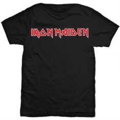 Iron Maiden -  Logo Men's Black T Shirt (S)