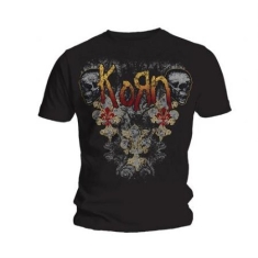Korn -  Skulldelis Mens Black T Shirt: X Large (XL)