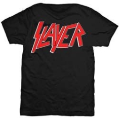 Slayer Classic Logo Men's Black T Shirt: Medium - T-shirt M in the group CDON - Exporterade Artiklar_Manuellt / T-shirts_CDON_Exporterade at Bengans Skivbutik AB (2628856)