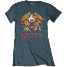 Queen - Queen Ladies Tee: Classic Crest