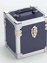 Vinyl Storage - 7 Inch 50 Record Storge Carry Case - Blue in the group OTHER / MK Test 1 at Bengans Skivbutik AB (3737713)
