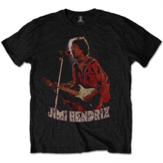 Jimi Hendrix - Jimi Hendrix Unisex Tee: Orange Kaftan