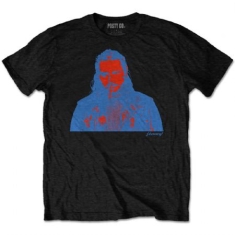 Post Malone - POST MALONE UNISEX TEE: RED & BLUE PHOTO