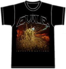 Evile - T/S Infected Nations Black (M)
