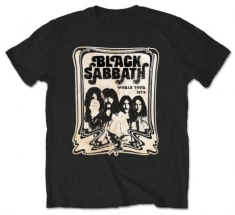 Black Sabbath - T-shirt World Tour 78 Cream T Shirt:
