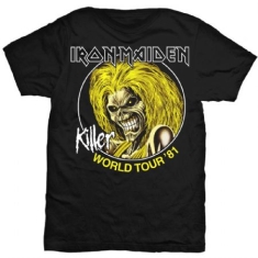 Iron Maiden -  Unisex Tee: Killer World Tour 81 (L)