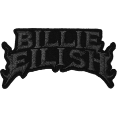 Billie Eilish - Billie Eilish Standard Patch : Flame Black
