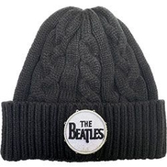 The beatles - Beanie Hat: Drum Logo (Cable Knit) in the group Minishops / Beatles at Bengans Skivbutik AB (4018730)