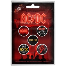 AC/DC - Ac/Dc Button Badge PAck . Pwr-up