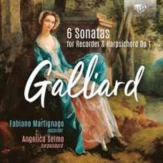 Galliard Johann Ernst - 6 Sonatas For Recorder & Harpsichor