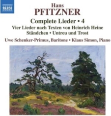 Pfitzner Hans - Complete Lieder, Vol. 4