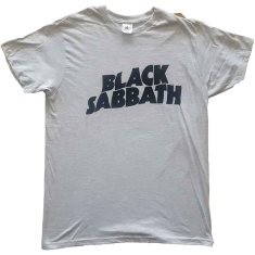 Black Sabbath - Black Sabbath Unisex T-Shirt : Black Wavy Logo