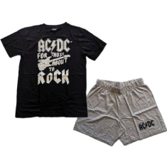 AC/DC - Ac/dc Unisex Summer Pyjamas : Ftatr Guitar