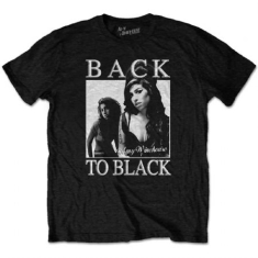 Amy Winehouse -  Unisex T-Shirt: Back To Black (L)