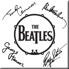 The Beatles - Signed Drum Logo Magnet