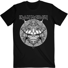 Iron Maiden - Samurai Graphic White Uni Bl   