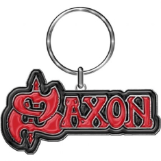 Saxon - Keychain: Logo (Enamel Infill)