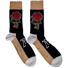 Tupac - Unisex Ankle Socks: Rose (UK Size 7 - 11)