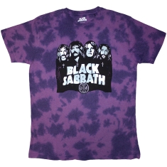 Black Sabbath - Band & Logo Uni Purp Dip-Dye   