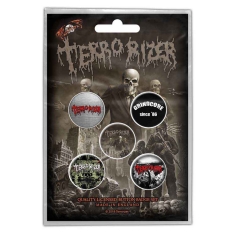 Terrorizer - Caustic Attack Retail Packed Button Badg
