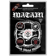 Watain - Black Metal Militia Button Badge Pack