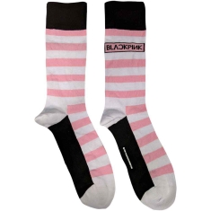 BlackPink - Unisex Ankle Socks: Stripes & Logo (UK S
