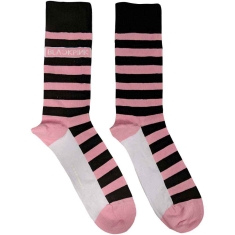 Blackpink - Unisex Ankle Socks: Stripes & Logo (UK Size 7 - 11)