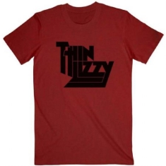 Thin Lizzy - Thin Lizzy Unisex T-Shirt: Logo Red