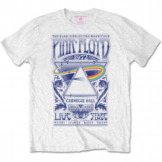 Pink Floyd - Carnegie Hall Poster (Medium) Unisex White T-Shirt