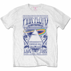 Pink Floyd - Carnegie Hall Poster (Large) Unisex White T-Shirt