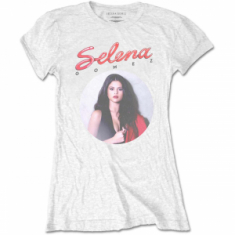 Selena Gomez - 80's Glam (Small) Ladies White T-Shirt