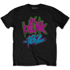 Blink-182 - Unisex T-Shirt: Neon Logo (X-Large)