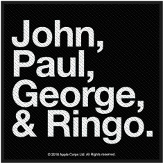 The Beatles - John Paul George & Ringo Standard Patch