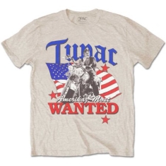 Tupac - Unisex T-Shirt: Most Wanted (Medium)