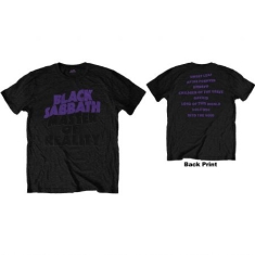 Black Sabbath - Unisex T-Shirt: Masters of Reality Album (Back Print) (Small)