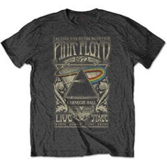 Pink Floyd - Unisex T-Shirt: Carnegie Hall Poster (Sm