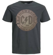 AC/DC - AC/DC T-Shirt Back In Black 1980 (Grå)