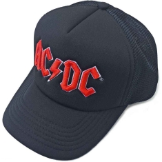 Acdc - Red Logo Bl Mesh-Back C