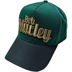Bob Marley - Text Logo Green Mesh-Back C