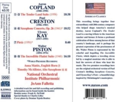 Aaron Copland Paul Creston Ulysse - Copland: The Tender Land Suite Cre