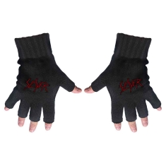Slayer - Scratched Logo Fingerless Gloves