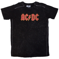 Ac/Dc - Logo Snow Wash Uni Bl   